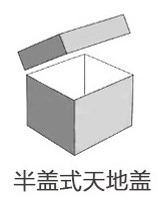 半盖式天地盖